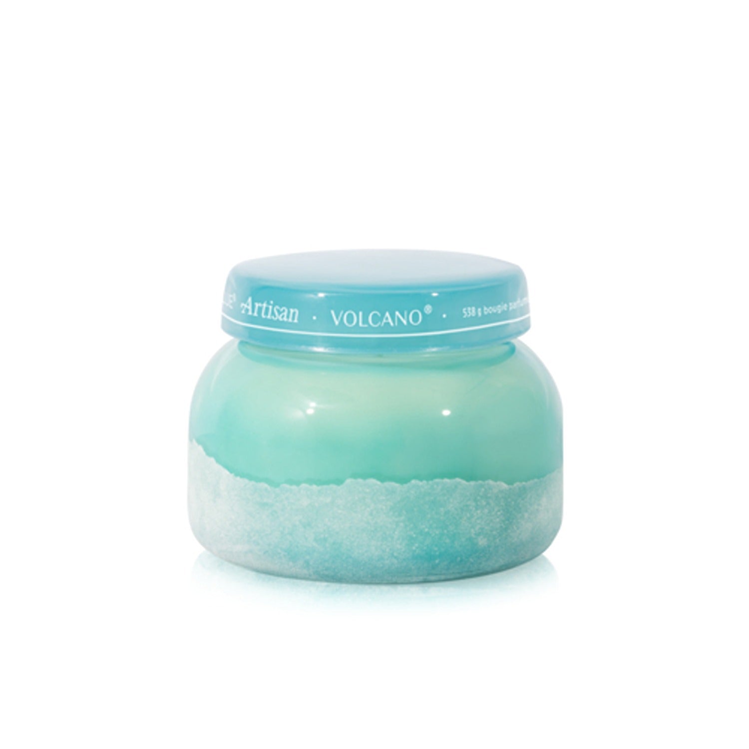 Artisan Volcano Jar candle  on a white background