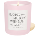 Mahjong Candle for Women | "Playing Mahjong with Mah Girls" 15 oz Soy Candle | Fun Mahjong Gift Idea