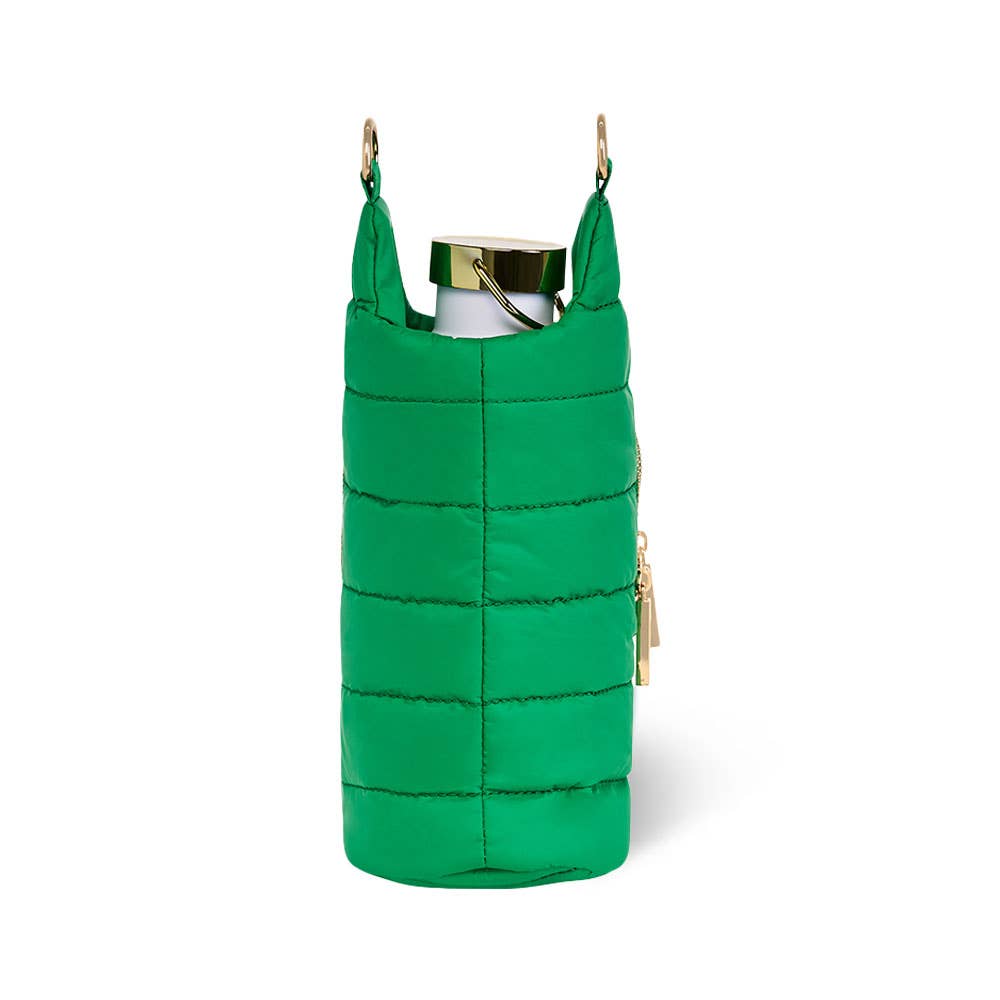 WanderFull® HydroBag® Puffer Water Bottle Crossbody Bag | Hands-Free Hydration Bag with Tee Holder